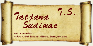 Tatjana Sudimac vizit kartica
